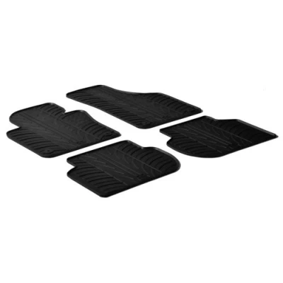 Abbildung von Gledring 0074 Fußmattensatz Gummi vorne und hinten 4 schwarz 750mm 550mm VOLKSWAGEN: Jetta