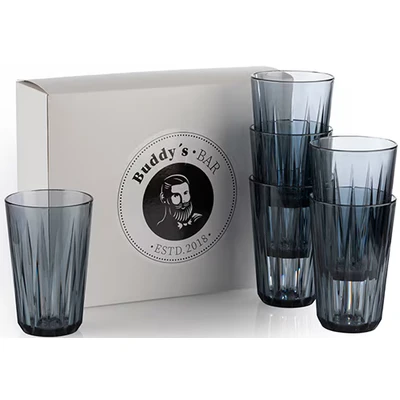 Abbildung von Buddys Becher &quot;Buddy&#039;s Bar&quot;, (Set, 6 tlg.), 6er Set, Tritan Kunststoff, Kristallglas Optik, wiederverwendbar