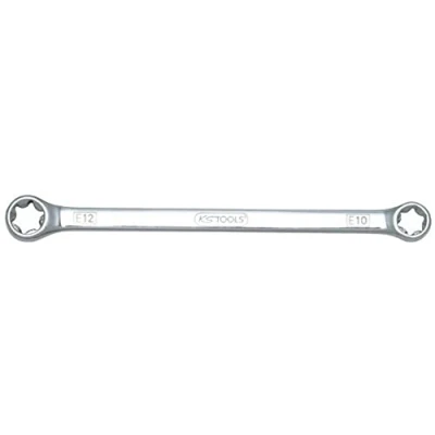 Abbildung von KS TOOLS 518.0862 Doppel Ringschlüssel 141 E10xE12 Chrom Vanadium Stahl
