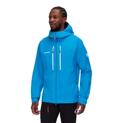 Abbildung von Mammut Taiss Hooded Hardshelljacke, Herren, Größe: Large, Glacier blue