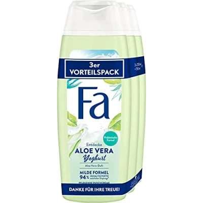 Abbildung von Fa Pflegendes Duschgel Aloe Vera Yoghurt mit dem angenehm pflegenden Duft von 3er, 750 ml