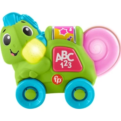 Abbildung von Fisher Price Link Squad Crawl &#039;n Colors HYL21 Lernspielzeug für Babys mit Musik und Lichtern Kinder ab 9 Monaten, englische Version, nur kompatibel