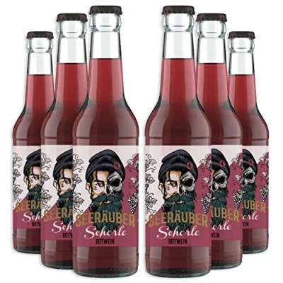 Abbildung von Weinschorle Seeräuber Rotwein 0,33l Flasche (6)