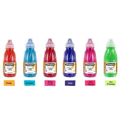 Abbildung von Cléopâtre EAD250x6B Maltinten Set, 6 Farben à je 250 ml
