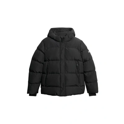 Abbildung von Superdry Hooded Baffle Puffer Winterjacke, Damen, Größe: 44, Black