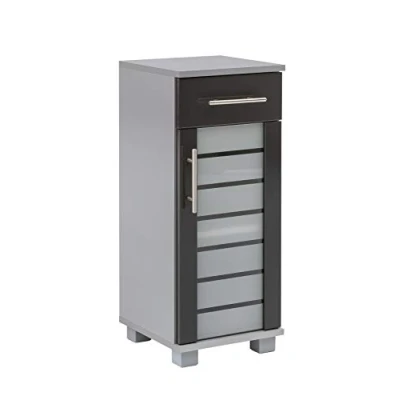Abbildung von Schildmeyer Unterschrank &quot;Nikosia&quot;, Breite 30 cm, mit Glastür, 1 Schublade, MDF Fronten, Metallgriffe