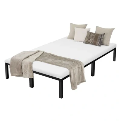 Abbildung von ML DESIGN Metallbett Bett für Schlafzimmer mit Lattenrost auf Stahlrahmen robust, Gästebett 120x200 cm Schwarz leichte montage