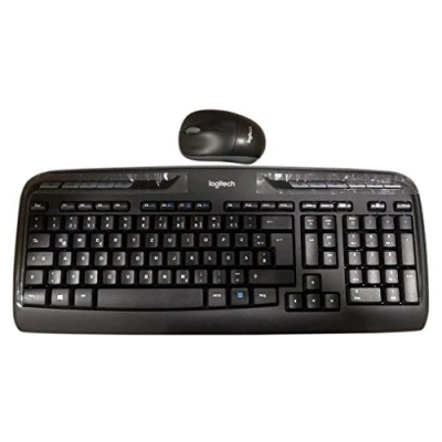 Abbildung von Logitech 920 003967 Wireless Combo MK330 schnurlose Tastatur und Computermaus (2,4GHz, USB, QWERTZ deutsches Tastaturlayout) schwarz
