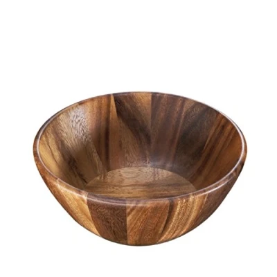 Abbildung von Zassenhaus Salat und Obstschale , Akazienholz Ø 20 cm Tiefe Schale für Porridge, Acai Bowl, Salat, Obst oder Reis Auch als Dekoschale Obstkorb geeignet Dekorativ praktisch