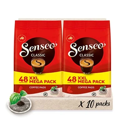 Abbildung von Senseo Pads Classic Kaffee RA zertifiziert 10 Megapackungen XXL x 48 Kaffeepads