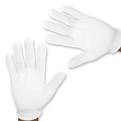 Abbildung von Katara Baumwollhandschuhe Prinzessin, Mario, Mickey Maus Kostümzubehör, 22cm Weiße Handschuhe, Kinder Fasching Karneval, Nikolaus, Baumwolle