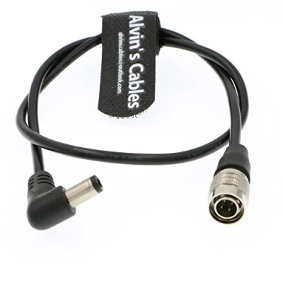 Abbildung von Alvin&#039;s Cables DC zu Hirose 4 Pin Stecker Stromkabel für Sound Devices 633 644 688, Zoom F8, Blackmagic Cinema Camera 4K 45cm