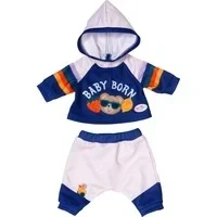 Abbildung von Baby Born Puppenkleidung Jogging Anzug Navy, 43 cm, mit Kleiderbügel