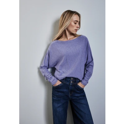 Abbildung von Street One Dolman Strickpullover, Damen, Größe: 42, Lila