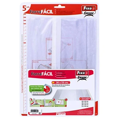 Abbildung von GRAFOPLAS 1009700 Pack 5 Rollen Buchfolie 30 x 53 mm