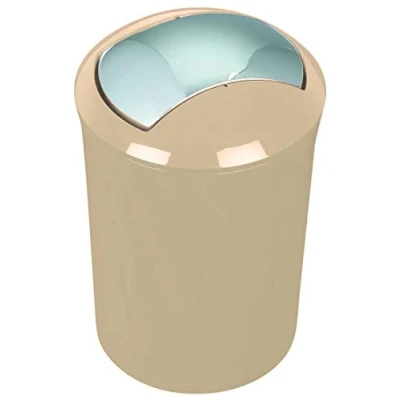 Abbildung von Spirella Design Kosmetikeimer 10.16876 &quot;Sydney mit Schwingdeckel 5 Liter (ØxH): 19 x 30 cm Beige