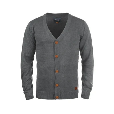 Abbildung von Blend Bhlennard Strickjacke, Herren, Größe: Medium, Pewter mix