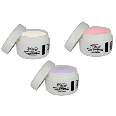 Abbildung von World of Nails Design Sparpack UV Haft Gel, Aufbaugel milchig rosa, Versiegelungsgel, Qualität vom Fachhändler 1er Pack (3 x 15 ml)