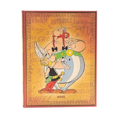 Abbildung von Paperblanks 12 Monatskalender 2025 Asterix &amp; Obelix Ultra Tagesüberblick Elastikband Verschluss