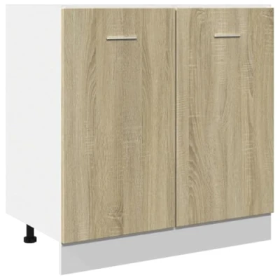 Abbildung von vidaXL Unterschrank, Küchenschrank mit Stauraum, Wandschrank für Küche, Küchenzeile Küchenmöbel Schrank, Sonoma Eiche Holzwerkstoff