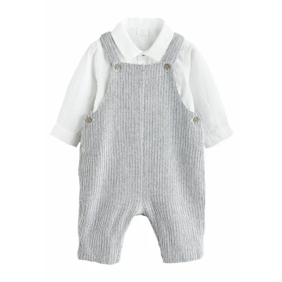 Abbildung von Next Regular FIT SET Hemd für Kinder, Größe: 62, Grey white