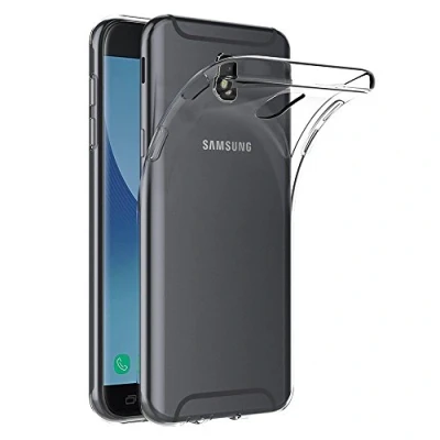 Abbildung von MaiJin Hülle für Samsung Galaxy J7 (2017) SM J730F (5,5 Zoll) Crystal Clear Durchsichtige Backcover Handyhülle TPU Case