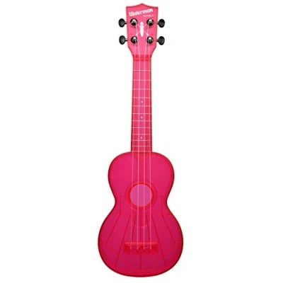 Abbildung von KALA Waterman KA SWF PK Fluorescent Watermelon Pink Soprano Ukulele, with Tote Bag