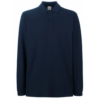 Abbildung von Fruit Of The Loom Herren Premium Langarm Poloshirt