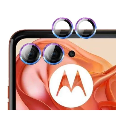 Abbildung von GIOPUEY [Kompletter Schutz Kameraschutz Kompatibel mit Motorola Razr 50, [Doppelter Schutz] Metall Ring + Schutzglas, Colorful