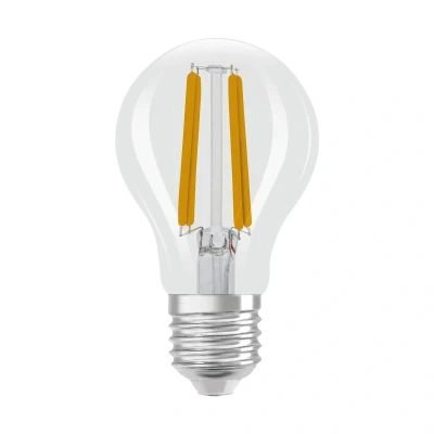 Abbildung von OSRAM Energy Class LED Lampe in klassischer Kolbenform, 2.2 W / 470 lm, EEK A, kaltweißes Licht (4000 K), CRI 80, aus gefrostetem bleifreiem Glas, E27 Sockel, IP20, 60 mm Durchmesser, dimmbar.