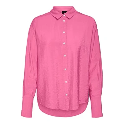 Abbildung von VERO MODA Damen Vmlena Ls Shirt Wvn Noos, Wild Orchid, M