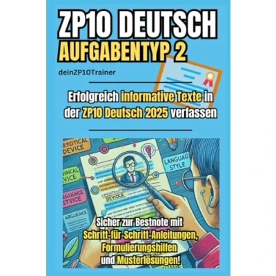 Abbildung von ZP10 Deutsch 2025: Der ultimative Guide zum Aufgabentyp 2 (informierende Texte schreiben): Sicher zur Bestnote mit Schritt für Anleitungen, Formulierungshilfen und Musterlösungen!