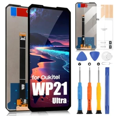 Abbildung von für Oukitel WP21 LCD Display, Ultra Touchscreen Bildschirm Digitazer Assembly Ersatz mit Reparatur Kit (6,78 Zoll, Schwarz)