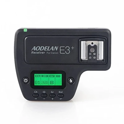 Abbildung von AODELAN E3 + Blitzauslöser Empfänger Blitzgerät Zubehör für Canon 580EXII / 580EX 550EX 430EXII 320EX 270EXII 270EX