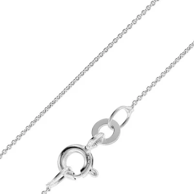 Abbildung von trendor Kette ohne Anhänger Feine Ankerkette Weißgold 333 / 8K Breite 0,8 mm