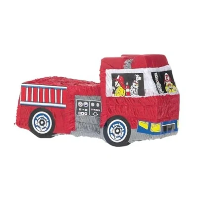 Abbildung von Feuerwehrauto Pinata 3D mit Hund 50x28.5x17.7cm
