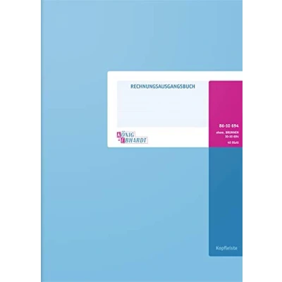 Abbildung von König &amp; Ebhardt und 8610694 Geschäftsbuch / Rechnungsausgangsbuch (A4 mit Kopfleiste, 80g/m², 40 Blatt Drahtheftung)