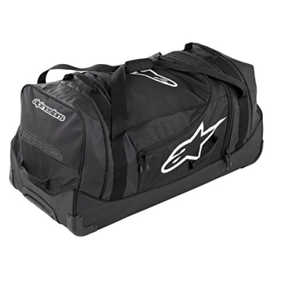 Abbildung von Alpinestars Komodo Reisetasche, Sporttasche groß für Motorrad Zubehör, (94cm x 45cm 40cm),150 L, Reisetasche Geeignet, Wasserdicht Damen Herren,Schwarz/Weiß