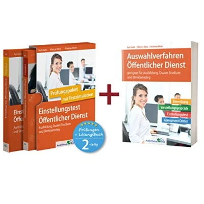 Abbildung von Sparpaket Einstellungstest + Auswahlverfahren Öffentlicher Dienst: Alles in einem Paket: Bewerbung, Vorstellungsgespräch, Einstellungstest, Assessment Center!