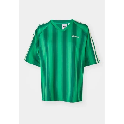 Abbildung von adidas Originals Linear TEE Tshirt print, Damen, Größe: 42/44 (L), Green