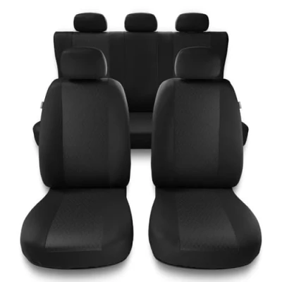 Abbildung von Mossa Universal Sitzbezüge Auto kompatibel mit Citroen C3 I, II, III (2002 2019) Autositzbezüge Schonbezüge für Autositze PF G