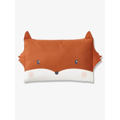 Abbildung von VERTBAUDET Baby Kissenbezug „Blumenzauber“, Fuchs orange 40X60