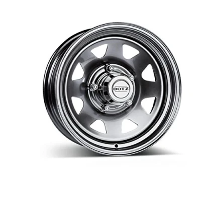 Abbildung von DOTZ 5 loch 16Zoll 130mm Stahlfelge dakar silver ORPLS Felge 7Zoll 40mm 84.1mm