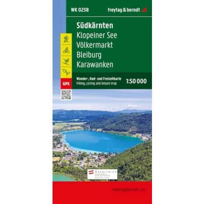 Abbildung von Südkärnten, Wander , Rad und Freizeitkarte 1:50.000, freytag &amp; berndt, WK 0238: Klopeiner See Völkermarkt Bleiburg Karawanken, mit Infoguide, ... (freytag berndt Freizeitkarten)