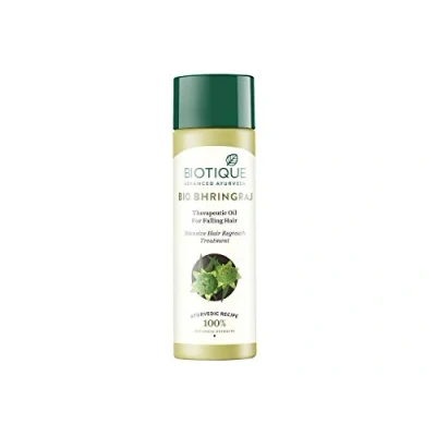 Abbildung von Biotique Bio Bhringraj Therapeutic Oil for Falling Hair 120ml (Pack of 2)(Ship from India)