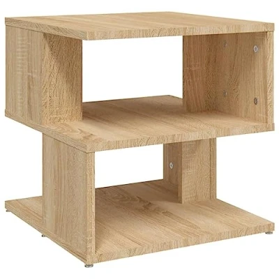 Abbildung von vidaXL Beistelltisch Couchtisch Wohnzimmertisch Kaffeetisch Sofatisch Teetisch Tisch Wohnzimmer Zeitungsständer Sonoma Eiche 50x26x50cm Holzwerkstoff