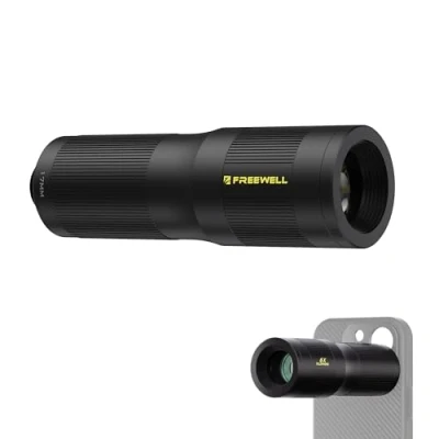 Abbildung von Freewell 6X Teleobjektiv für Smartphones 17mm Gewinde Professionelles Zoomobjektiv iPhone, Samsung
