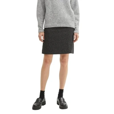 Abbildung von TOM Tailor HIGH Waist MIT Struktur Alinienrock, Damen, Größe: 40, Salt and pepper structure