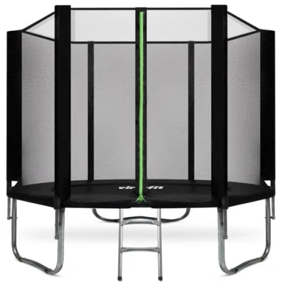Abbildung von Trampolin mit Sicherheitsnetz rund 251 cm