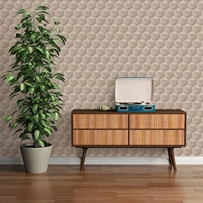 Abbildung von A.S. Création Vliestapete &quot;Nara Grafisch 3D Effekt&quot;, matt gemustert neutral, Muster Grafiktapete Tapeten Wohnzimmer Schlafzimmer Küche Flur Büro